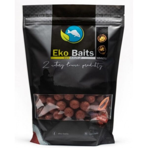 Kulki Zanętowe Eko Baits seria Brown Truskawka 16mm 900g