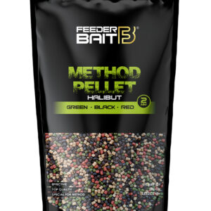 Micro Pellet 2mm Halibut - Green & Black & Red - Feeder Bait